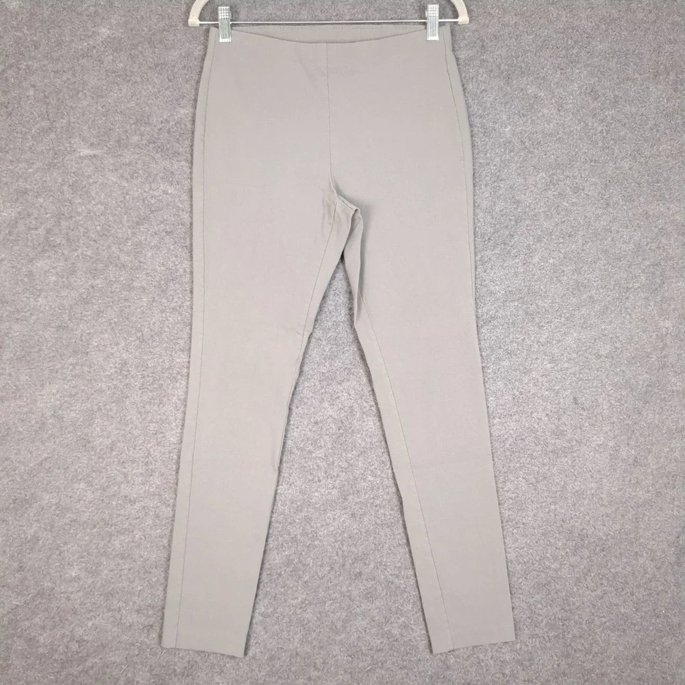Michael Kors Womens Sage Green Pull On High Rise Skinny Stretch Career Pants M